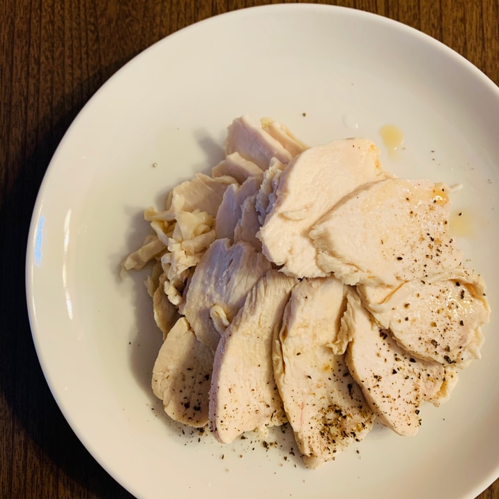 ほったらかしで しっとり茹で鶏 レシピ 作り方 By ジュリアん 楽天レシピ